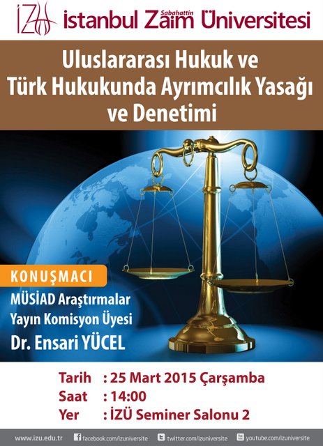 Uluslararası Hukuk ve Türk Hukukunda Ayrımcılık Yasağı ve Denetimi
